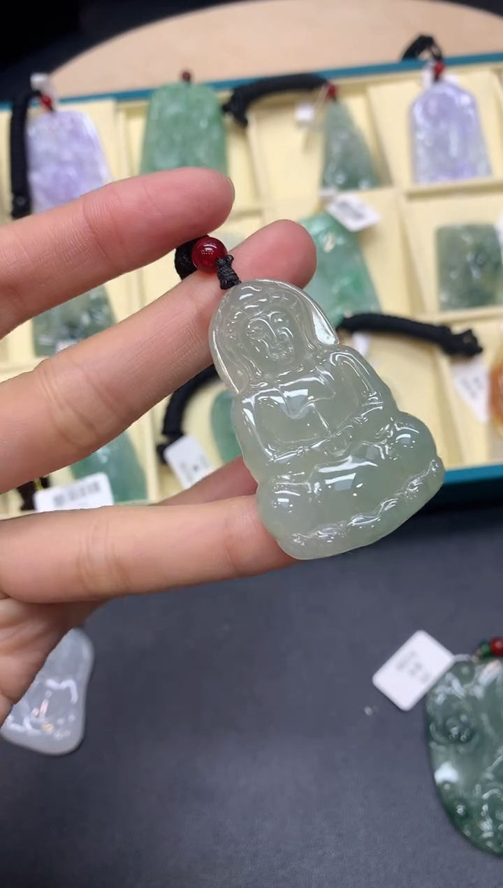 【闪购商品】定制翡翠未镶嵌观音【无服务费】