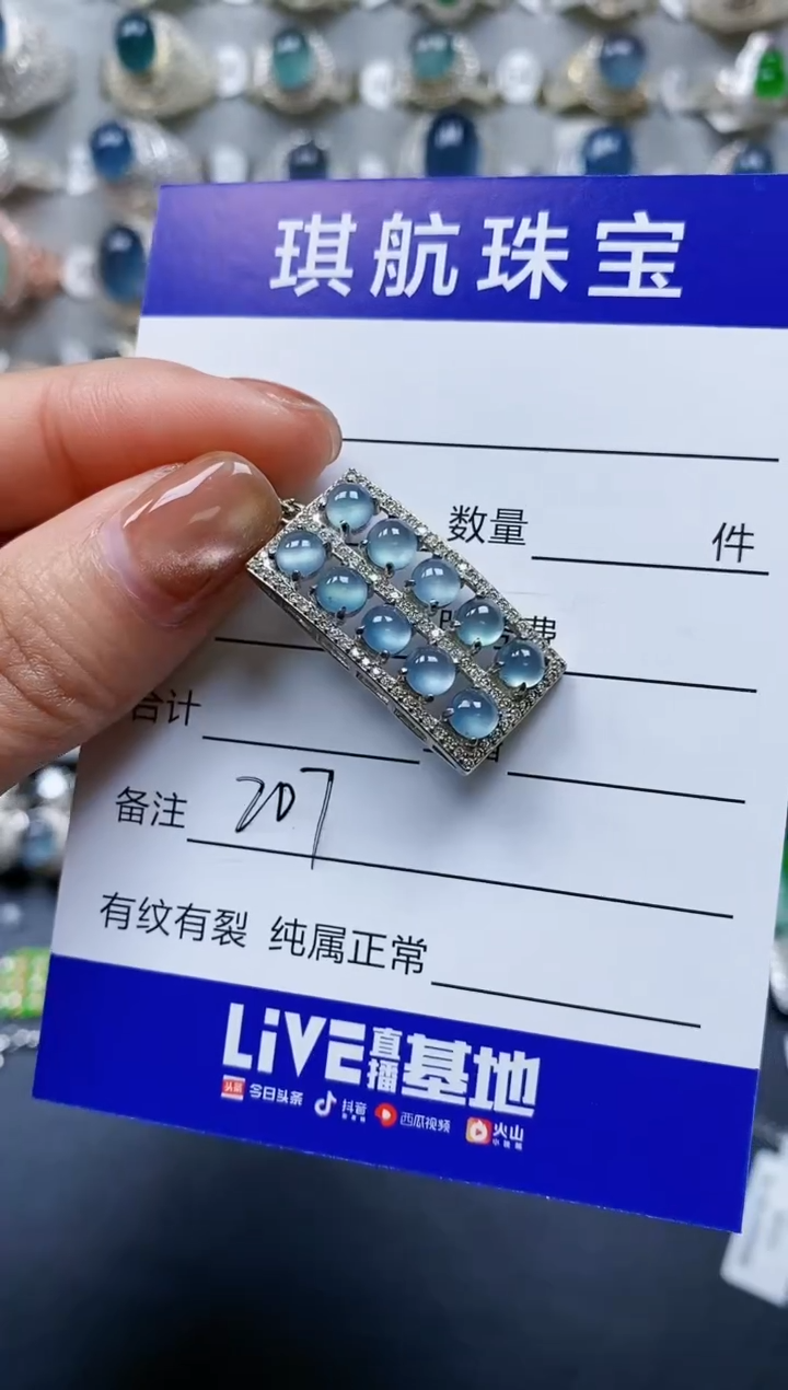 【闪购商品】翡翠颈饰银S925镶嵌0207