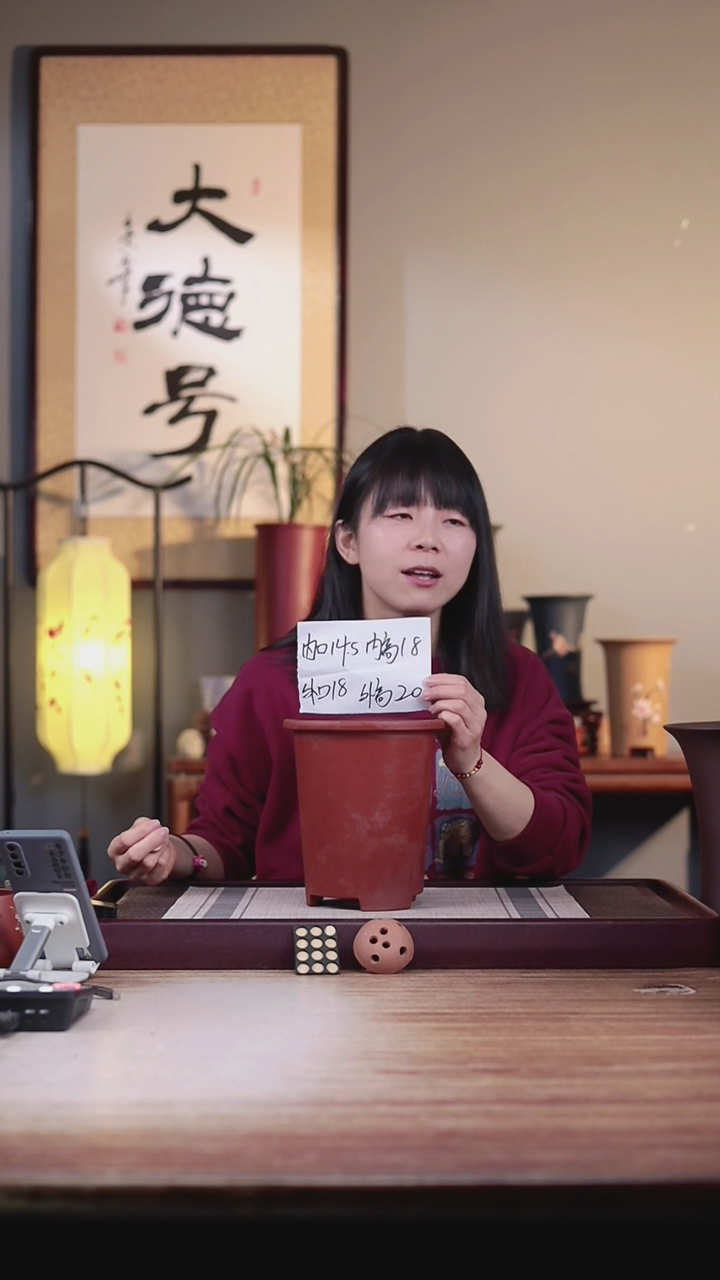 【闪购商品】紫砂花盆新款带沿素圆筒一只无托