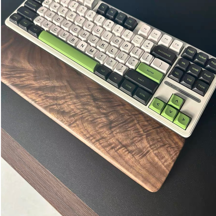 手工键盘托北美黑胡桃木树根老料办公键盘实木手托腕托腕垫掌托