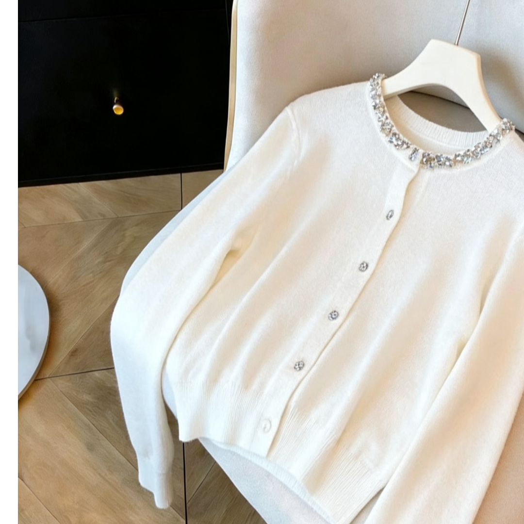 837-601白　针织落衫女装女士百搭轻奢时尚