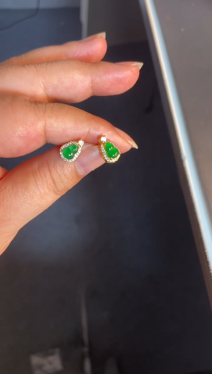 吊坠(不含链)银S925镶嵌翡翠1