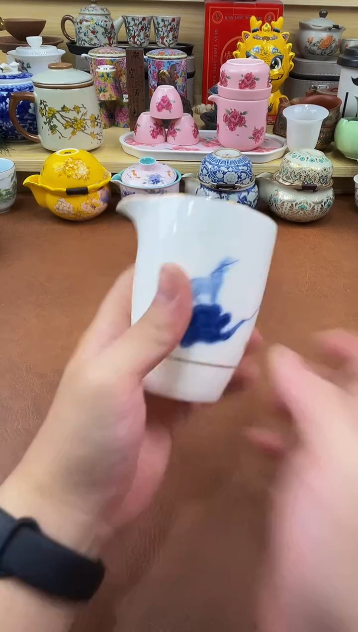 陶瓷茶具摆件旅行套组