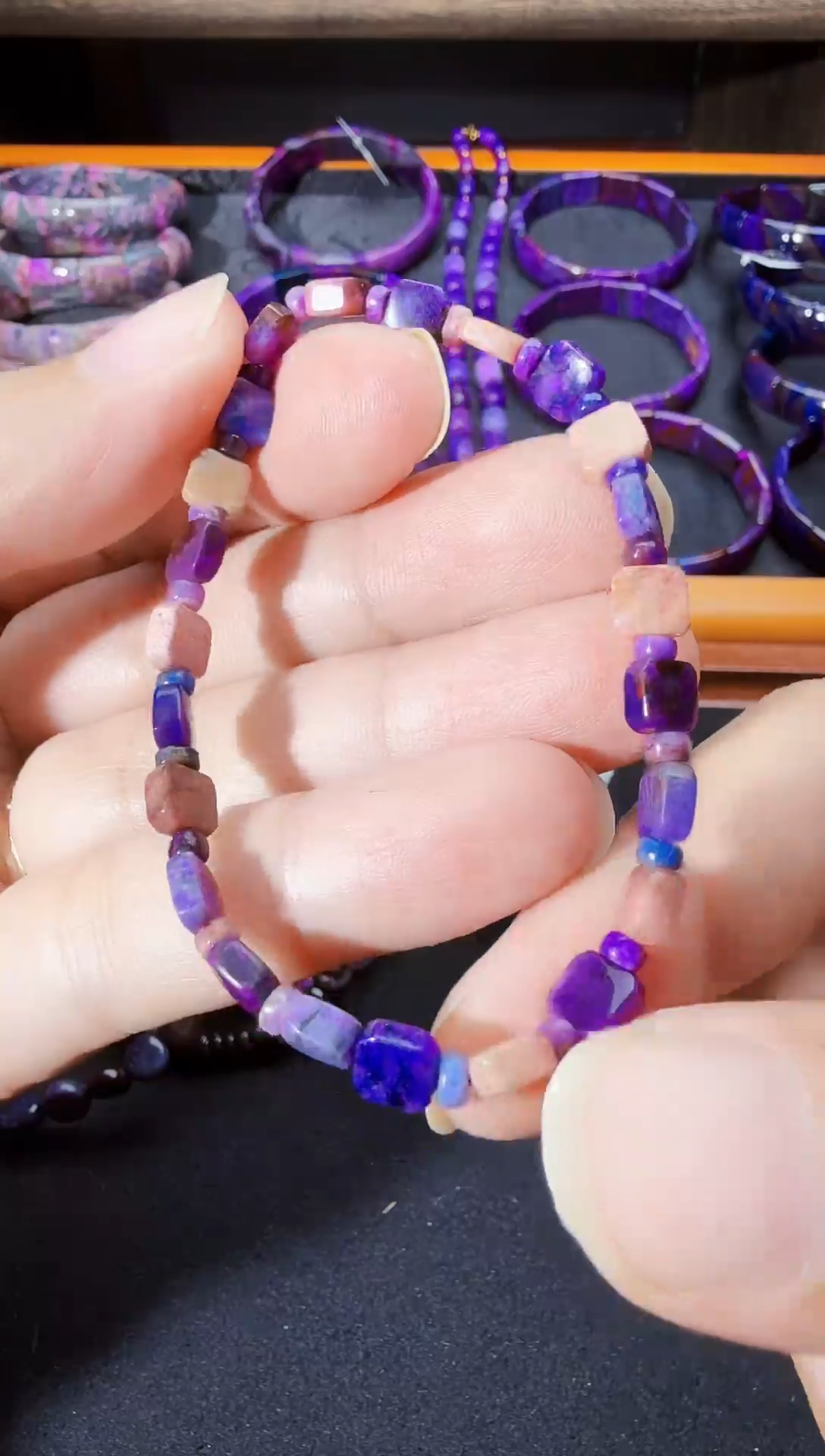 苏纪石（舒俱来）未镶嵌南非老矿手串@多样性发其一