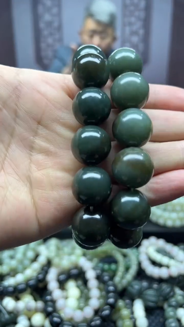 【闪购商品】和田玉手串未镶嵌且末蓝微糖卡20多样性拍一发一