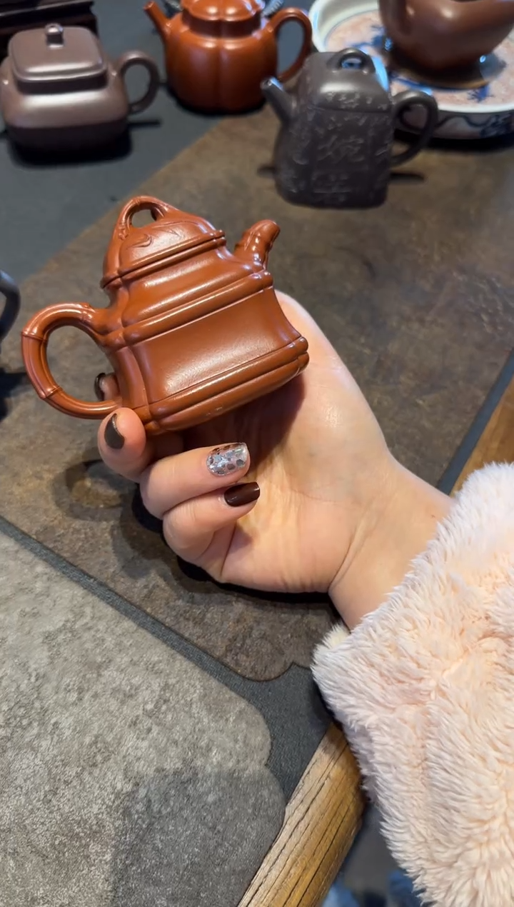 【闪购商品】紫砂茶壶四方竹鼎