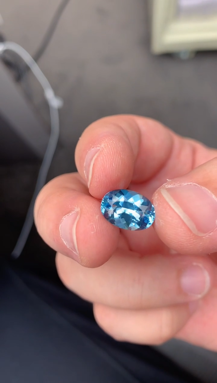 【闪购商品】海蓝宝石裸石未镶嵌3.5ct 海蓝宝石