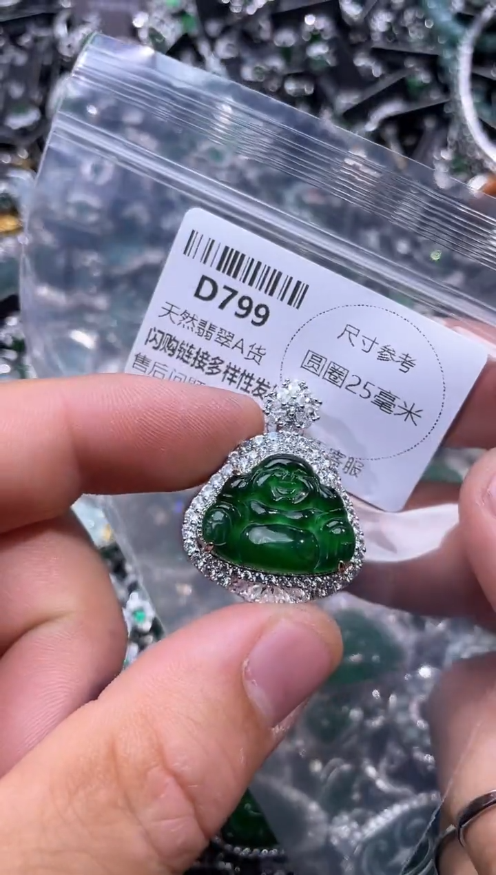 【闪购商品】翡翠颈饰未镶嵌D799基地