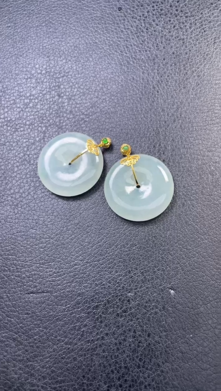 【闪购商品】翡翠挂件18K金镶嵌多样性发一件H10