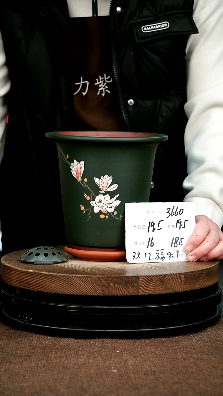 紫砂花盆花卉园艺3660+Z