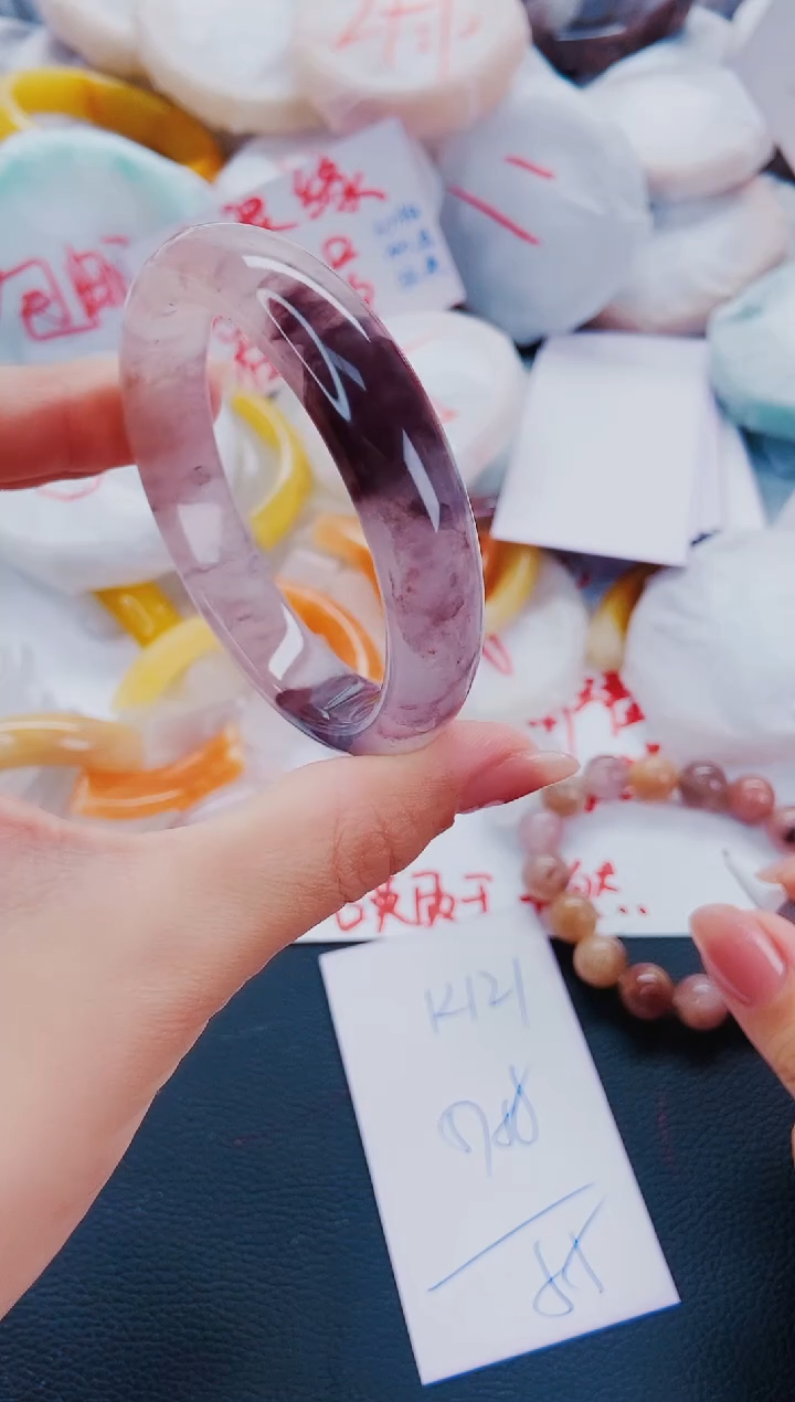 石英质玉手镯未镶嵌K121-57-58