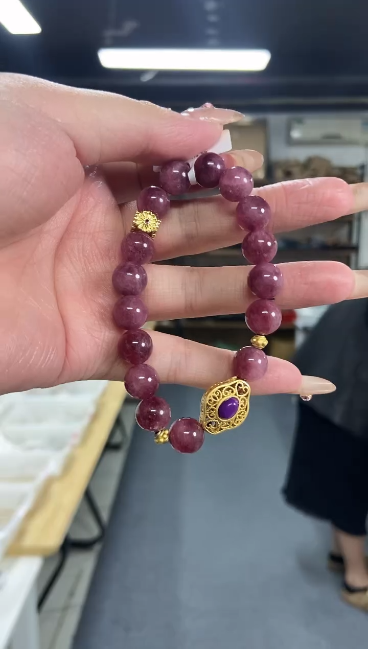 【闪购商品】碧玺手串未镶嵌多样性发其一颜色微差