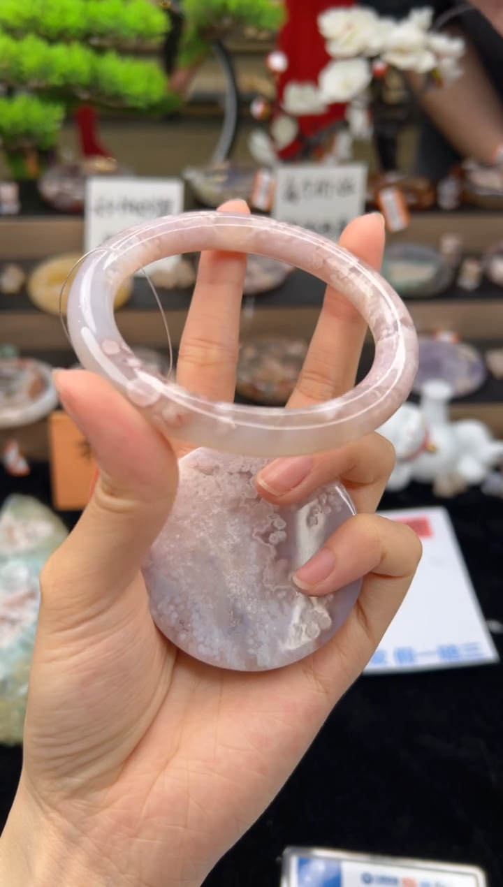 【闪购商品】石英质玉手镯未镶嵌60圈口（赠送镯心）11397