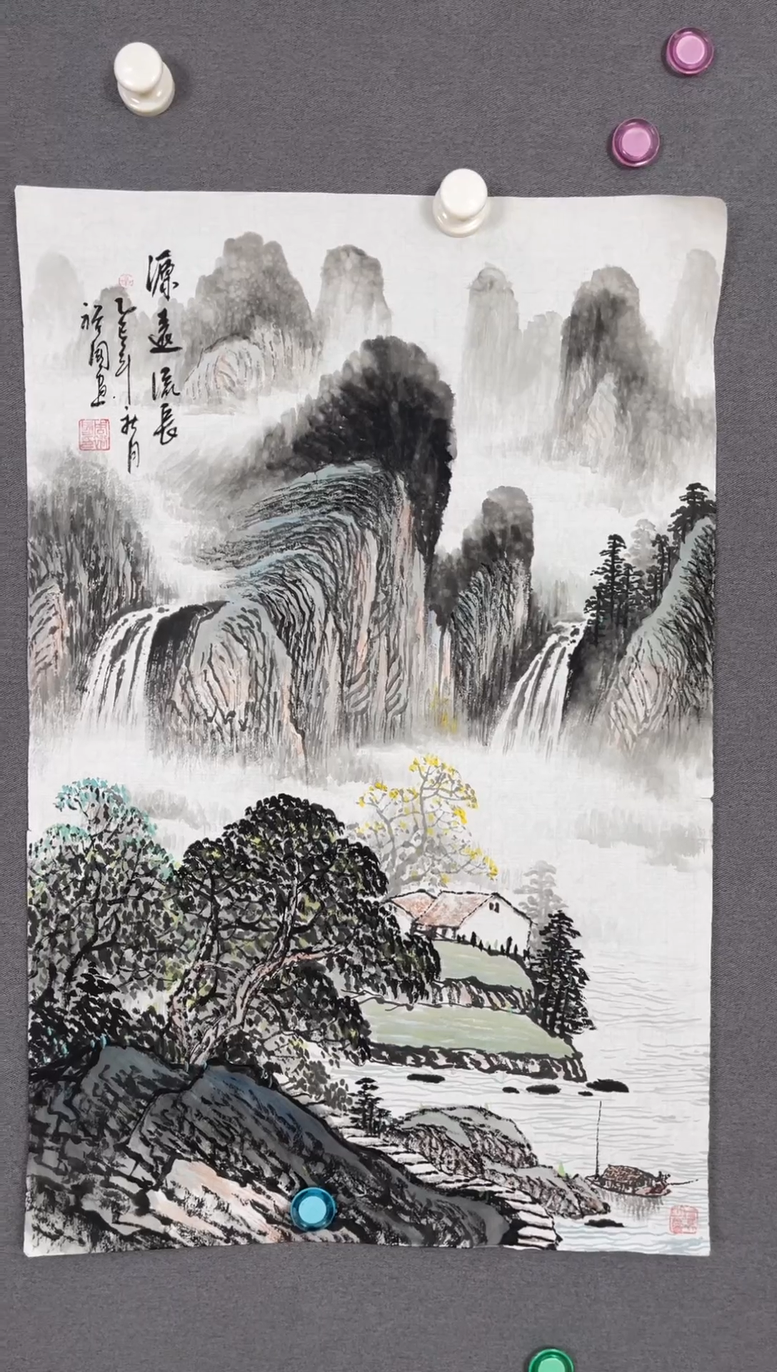 国画用****3国画山水花鸟作品