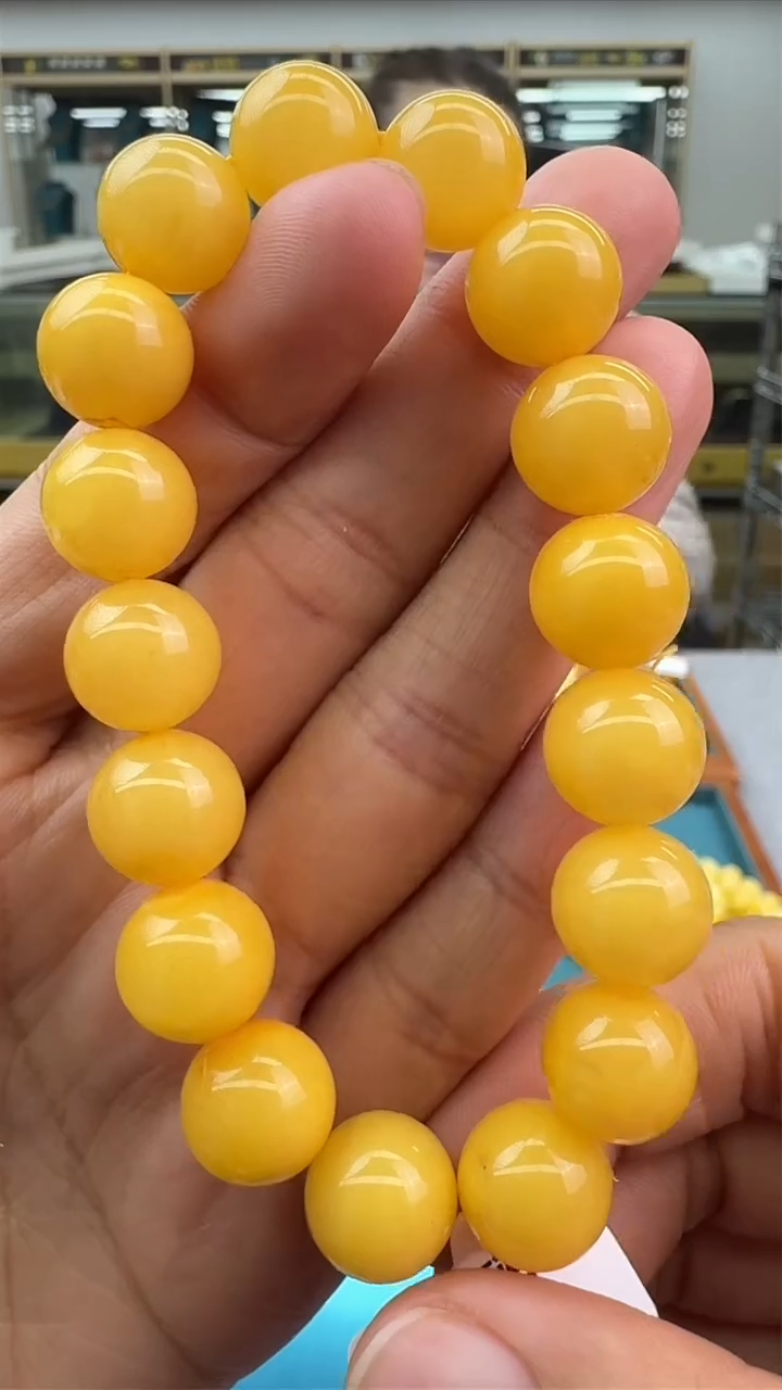 【闪购商品】琥珀手链未镶嵌931秒拍号