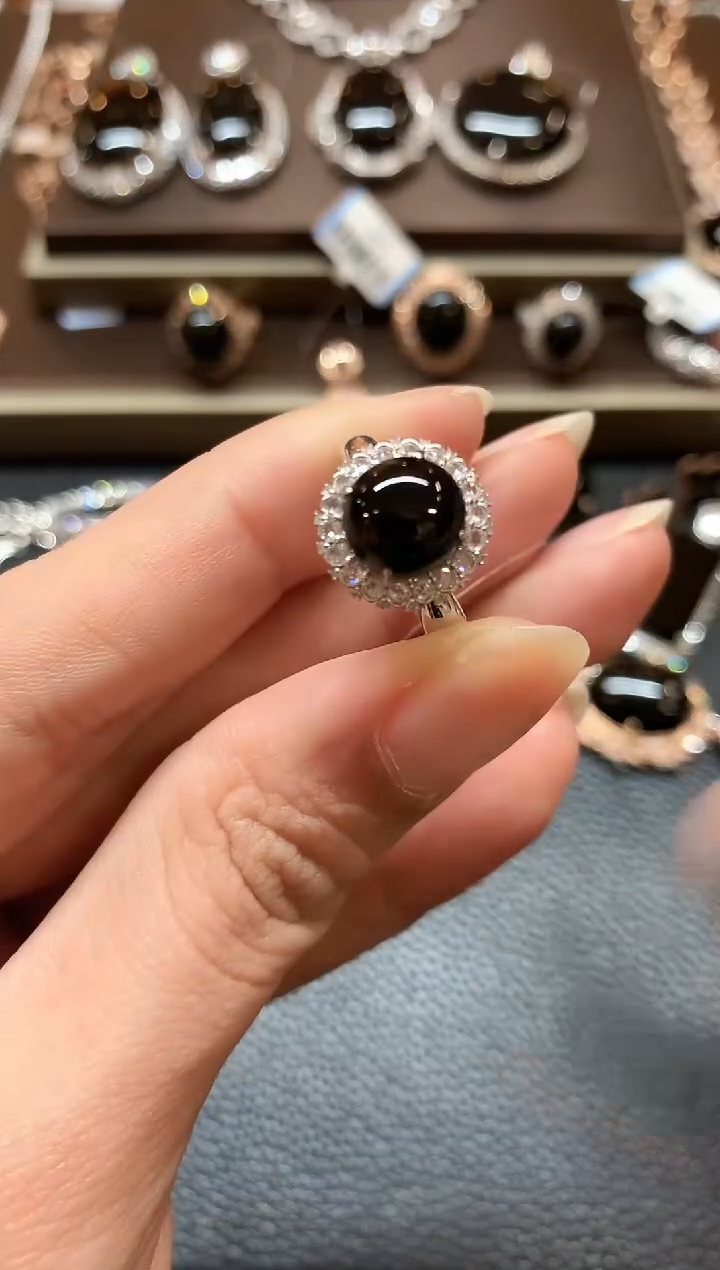 【闪购商品】翡翠戒指18K金镶嵌b121不退换