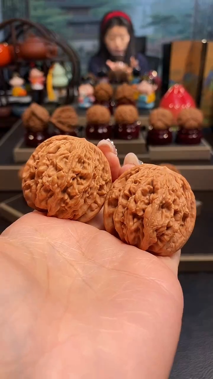 【闪购商品】文玩核桃把件B979麦穗虎头42