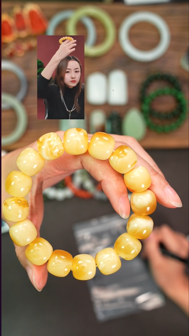 手串蜜蜡未镶嵌王**梦遇见文玩品质回血