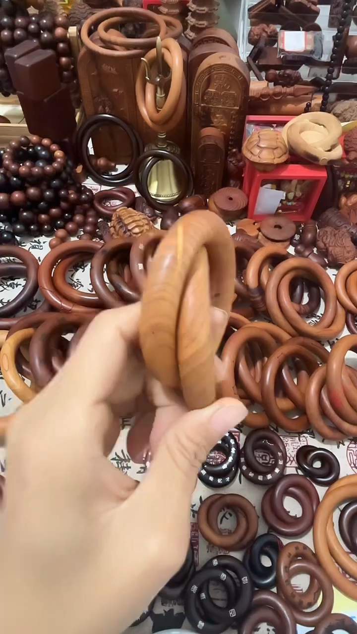 枣木乾坤圈桃木50圈口微瑕一物一拍