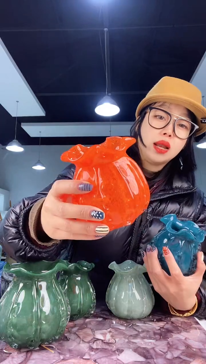 【闪购商品】琉璃慕忆家花瓶小号