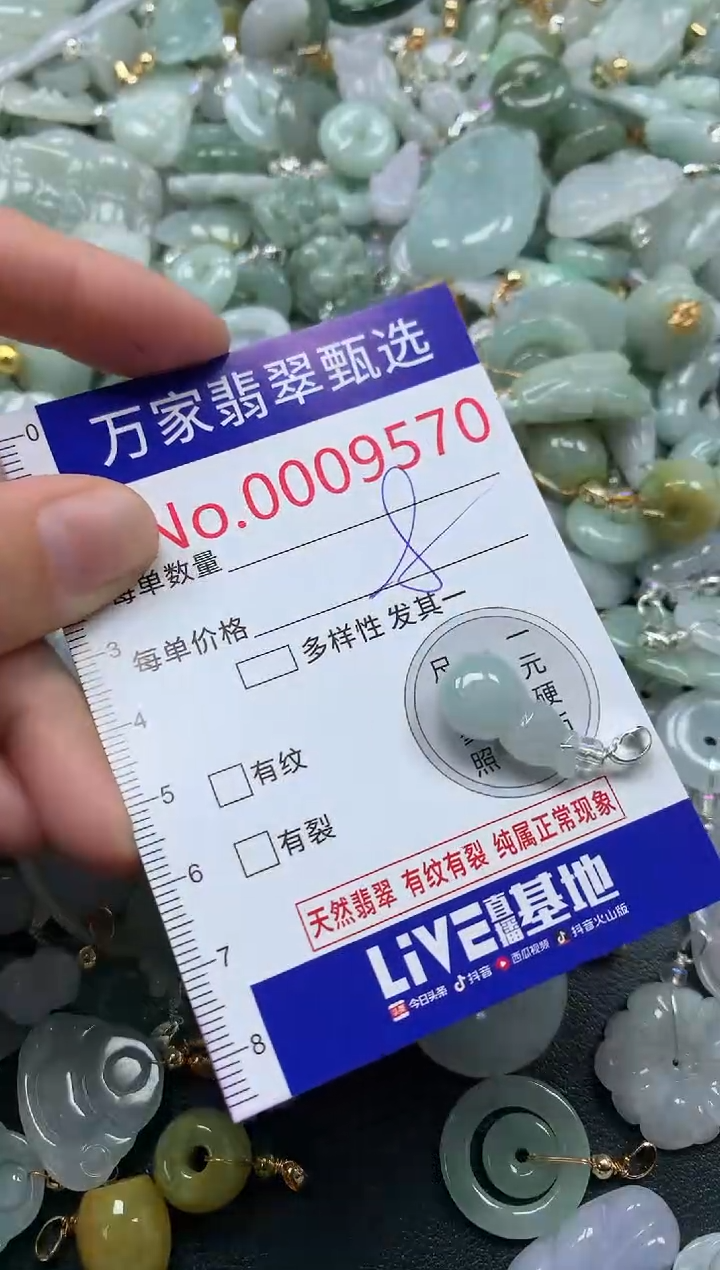 吊坠(不含链)未镶嵌翡翠9570