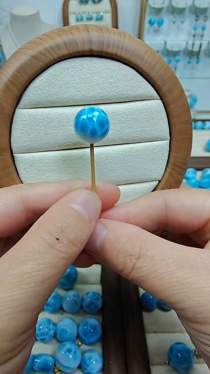 未镶嵌针钠钙石（海纹石）珠宝半成品老****店多样性发一
