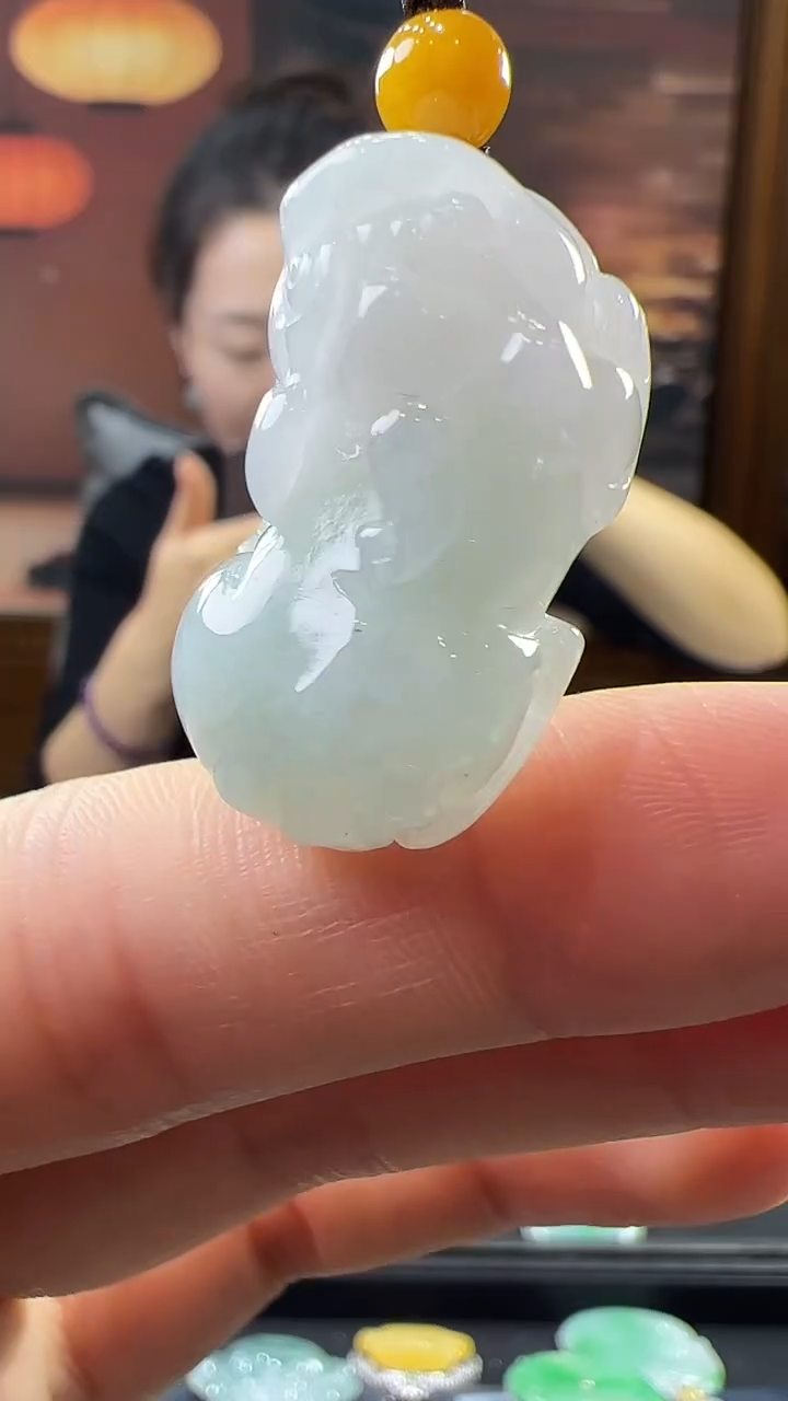 未镶嵌挂件翡翠貔貅手机挂