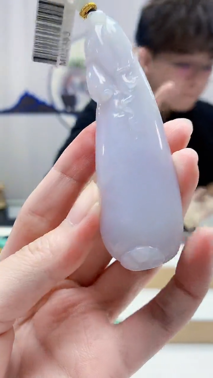 未镶嵌定制翡翠4688zm-毛货挂件98瓜