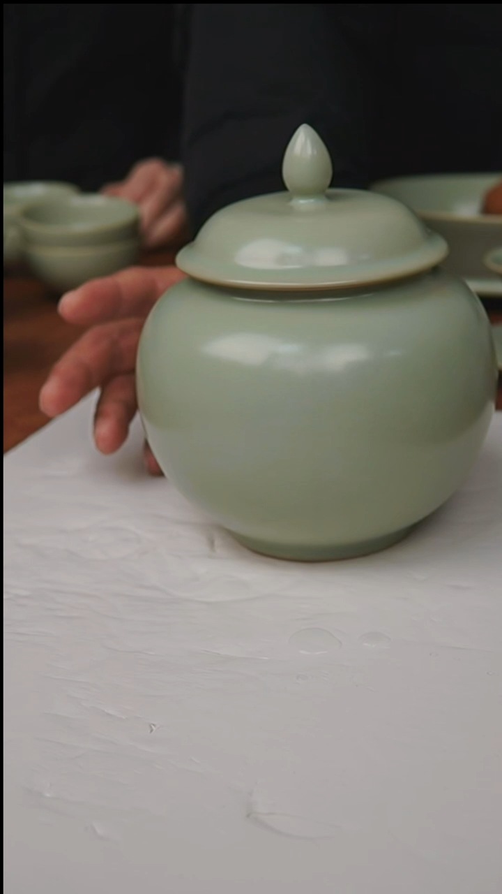 杯子瓷富山严选汝瓷，