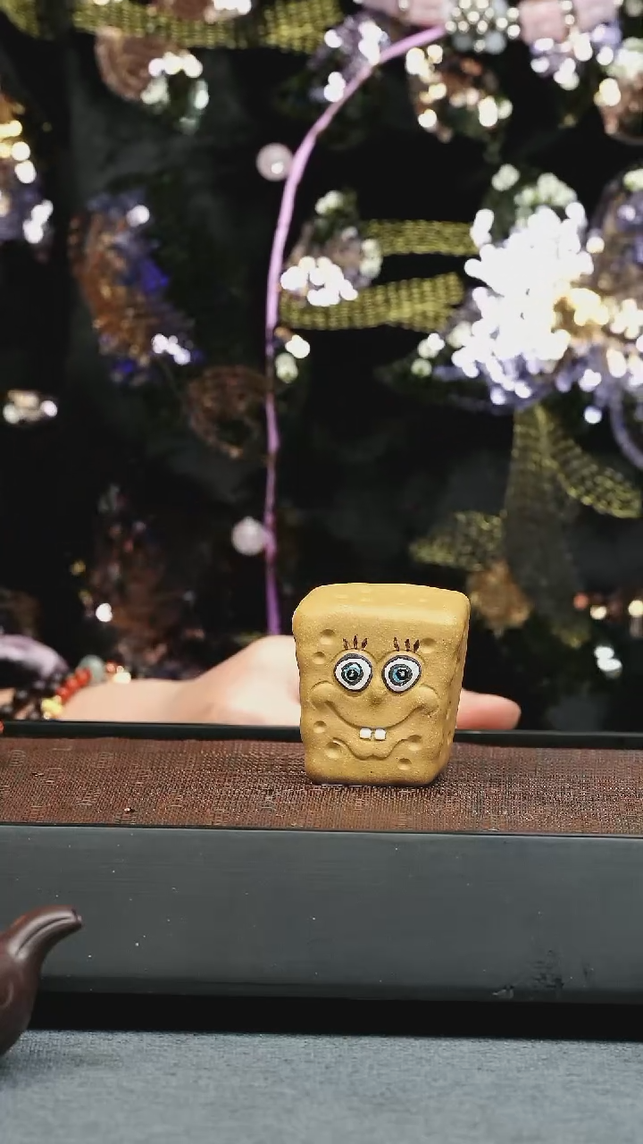 【闪购商品】紫砂茶壶五堂 茶宠-海绵宝宝