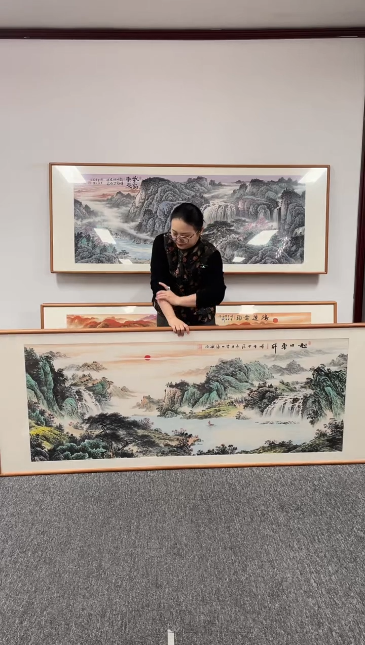 【闪购商品】国画旭日东升210*80刘海斌老师