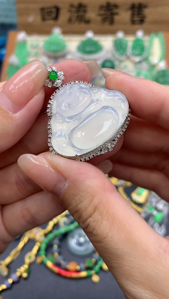 【闪购商品】翡翠颈饰18K金镶嵌264-中国好珍宝