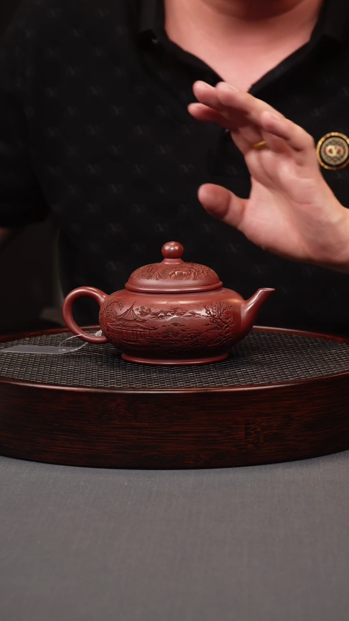 茶壶紫砂.红皮龙水平