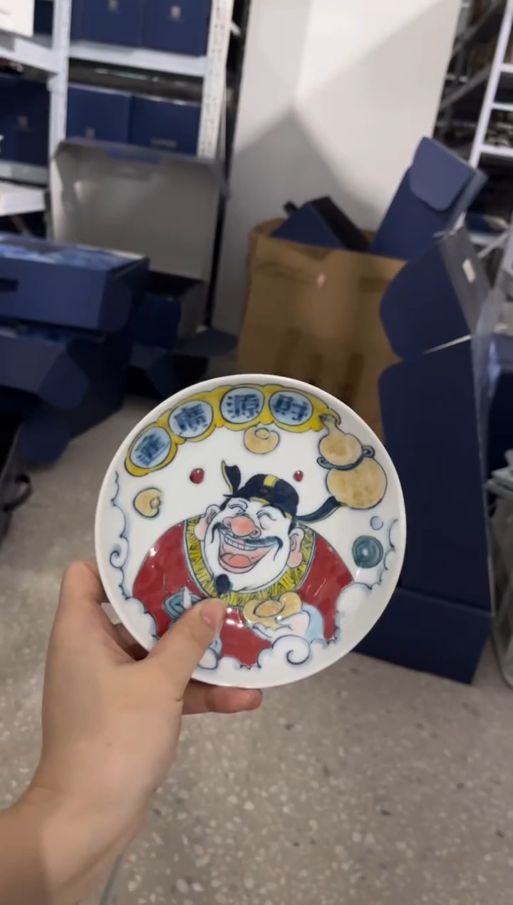 昨明手绘壶承（清仓价格）