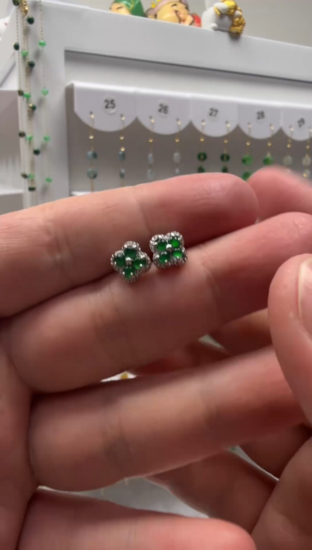 未镶嵌翡翠耳饰未镶嵌a货翡翠