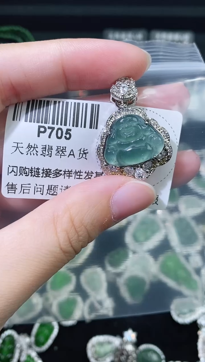 翡翠未镶嵌颈饰精美翡翠-多样性只发一件P705