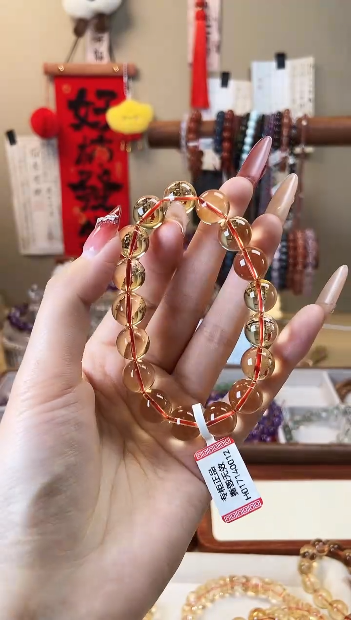 【闪购商品】水晶手链未镶嵌黄塔晶12mm