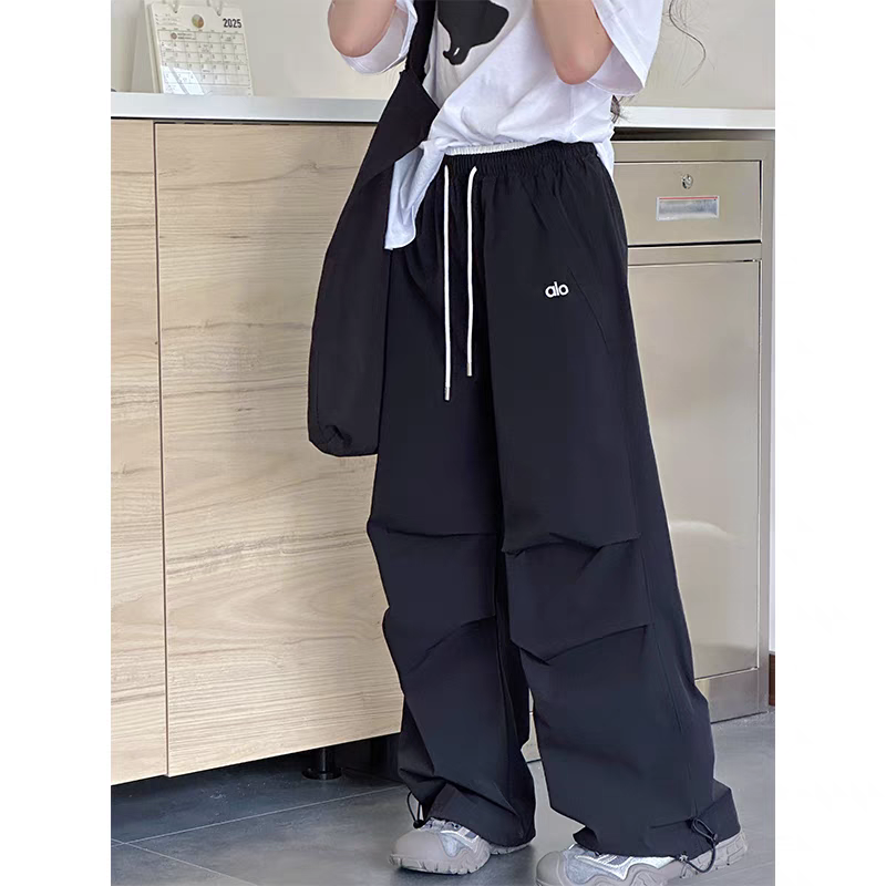 B208直筒裤纯色活力潮休闲裤韩版夏季抽绳痞帅