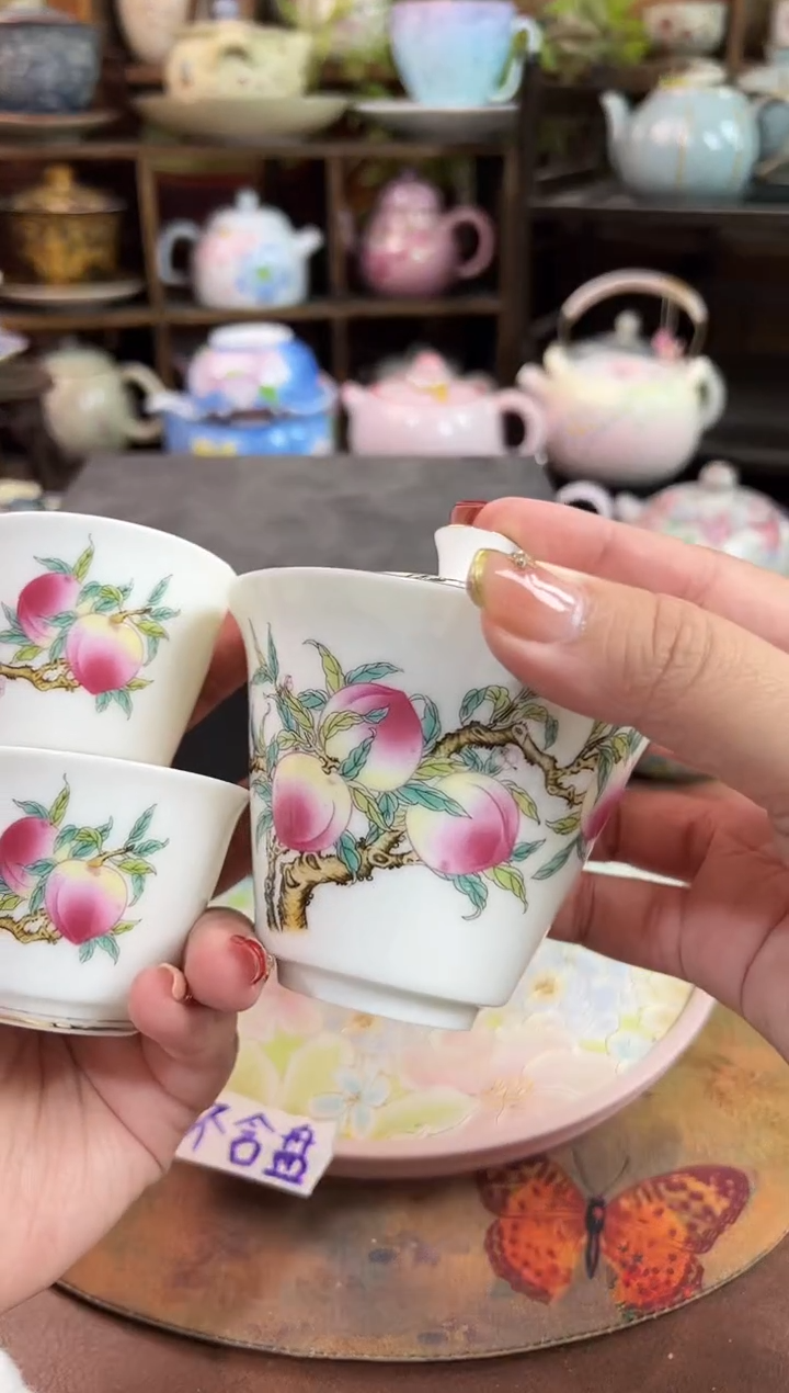 九桃二才盖碗+2杯