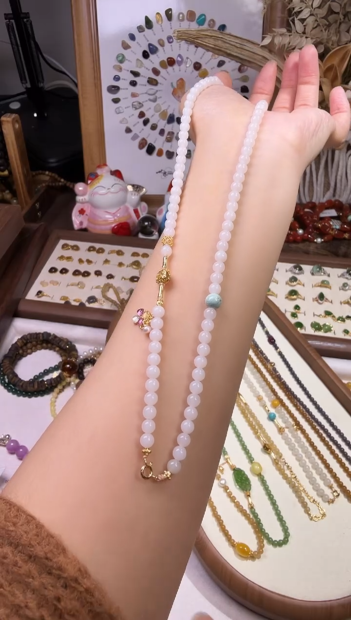 水晶摆件未镶嵌珠链