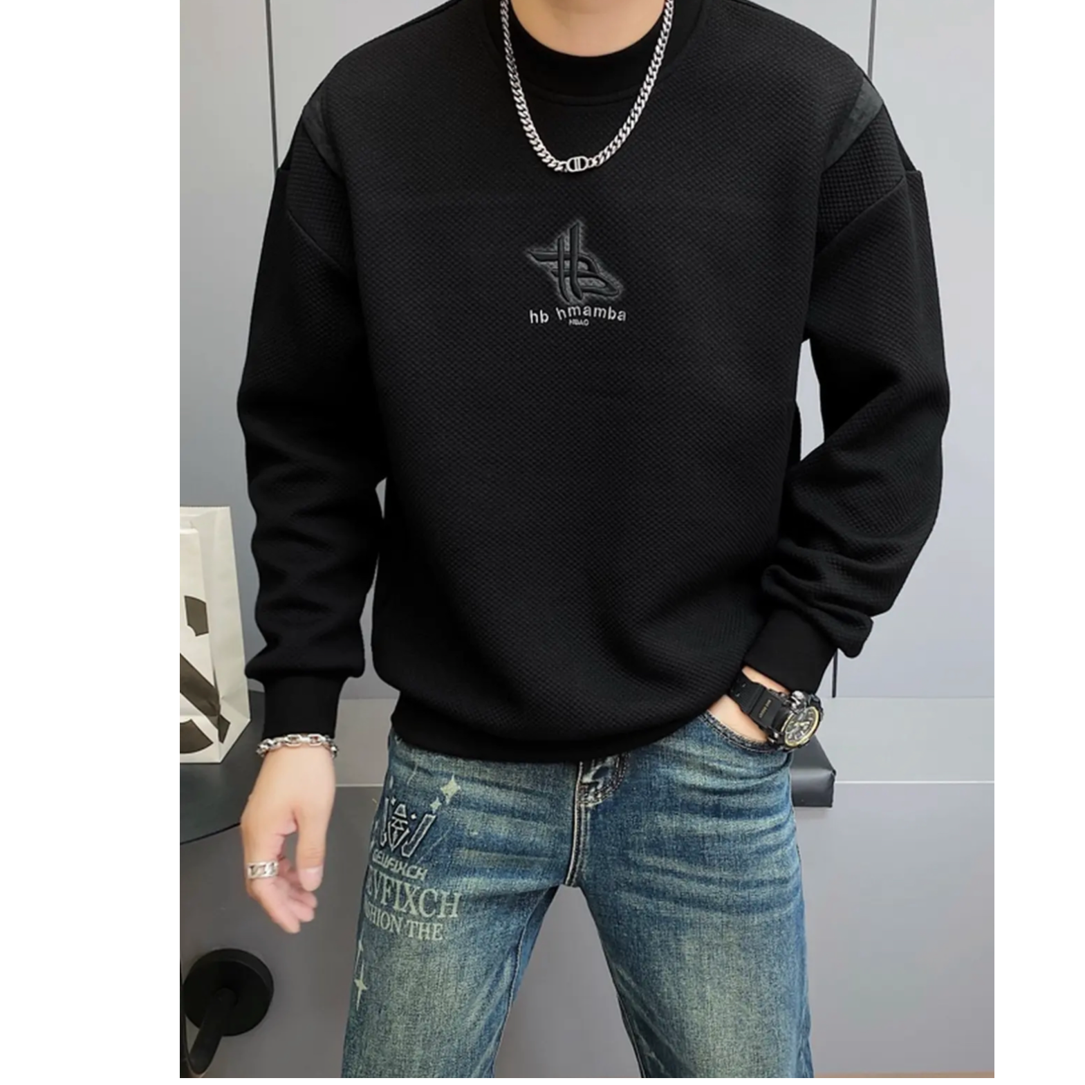 HB55036秋季男士卫衣A17