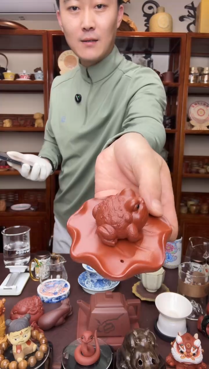 金蝉手工精致紫砂茶宠