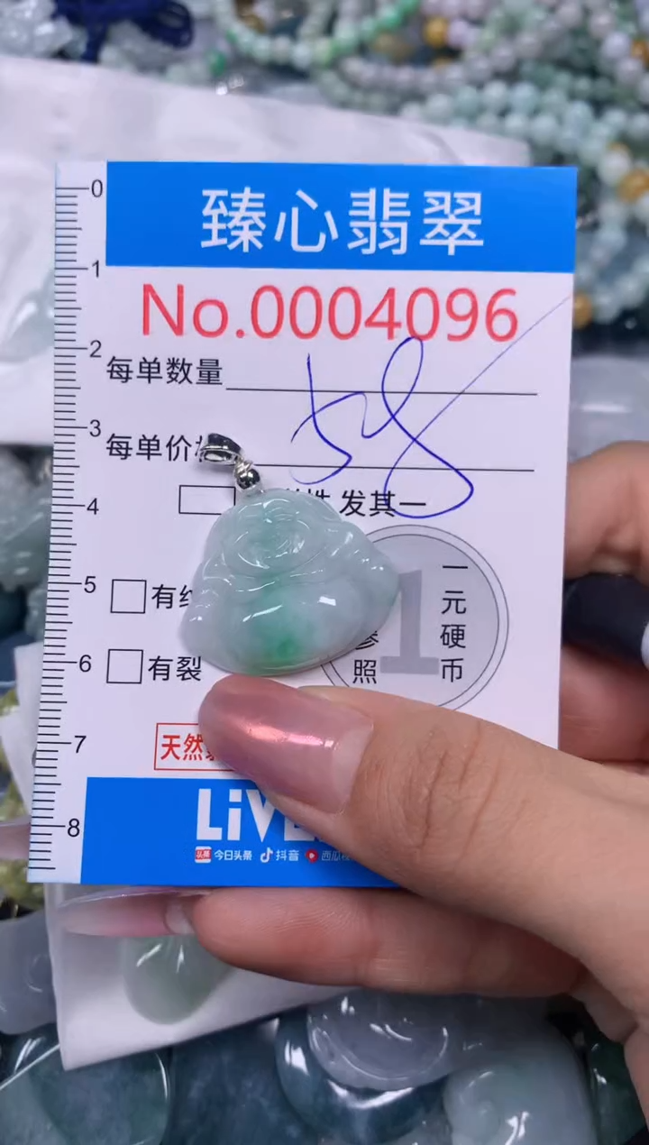 【闪购商品】翡翠颈饰未镶嵌含绳0004096