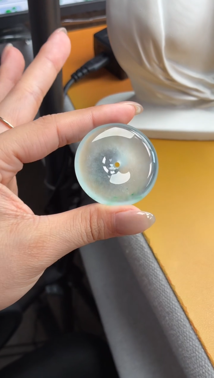 吊坠(不含链)未镶嵌翡翠38 平安扣 40.5 7.4