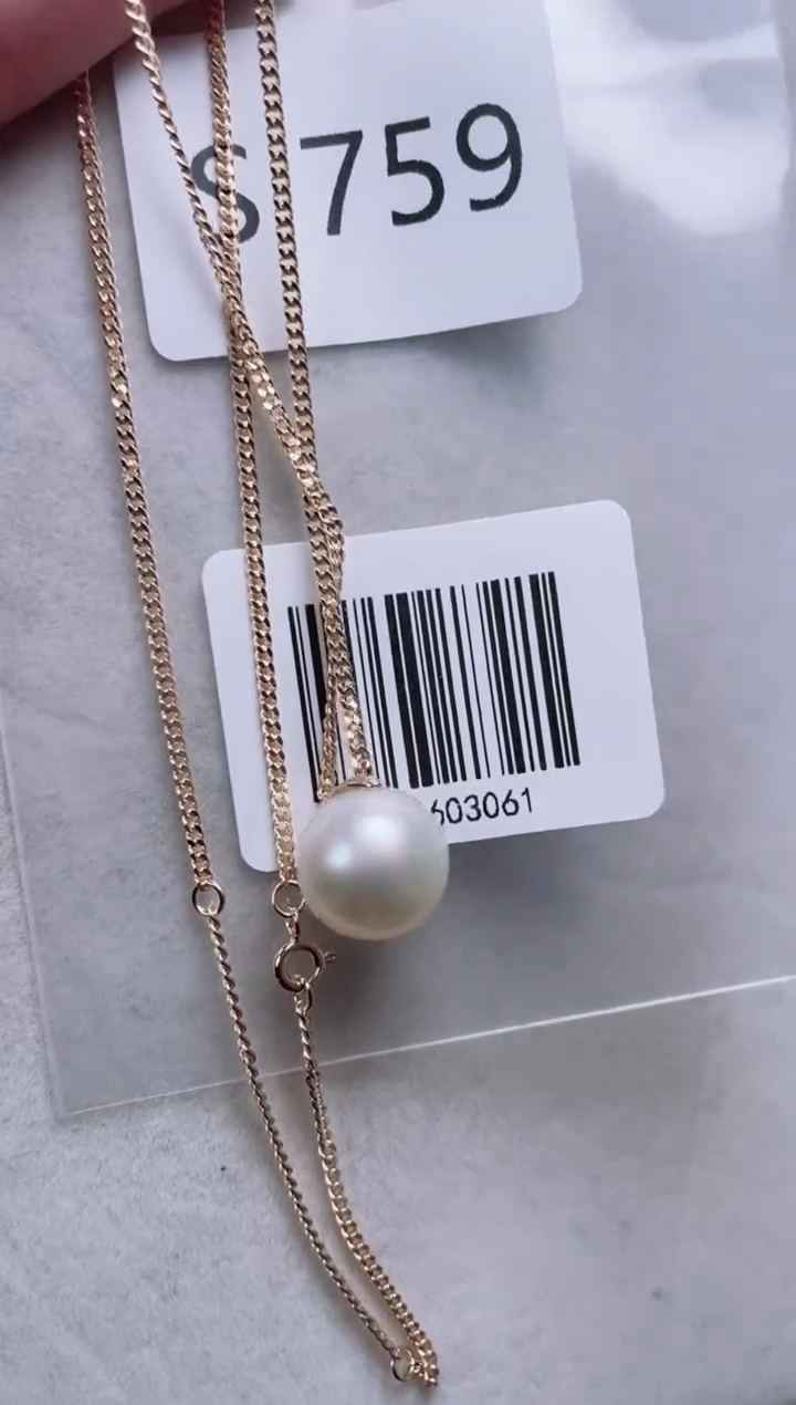 【闪购商品】海水珍珠套链银S925镶嵌S759