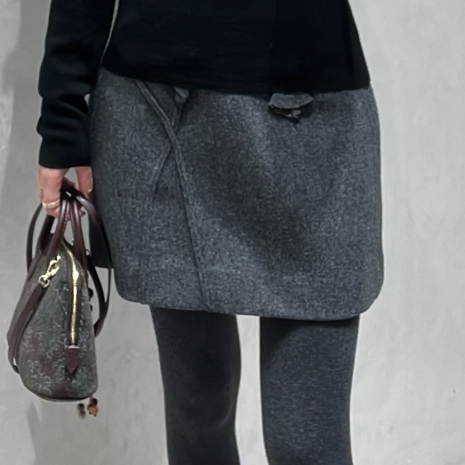 【SFF严选】Flairsta 25冬韩版休闲毛呢半身裙13518