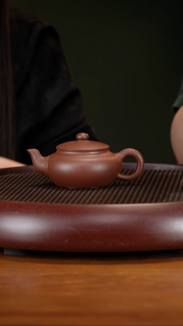 茶壶紫砂48YXM皮革·清趣 革紫泥130cc