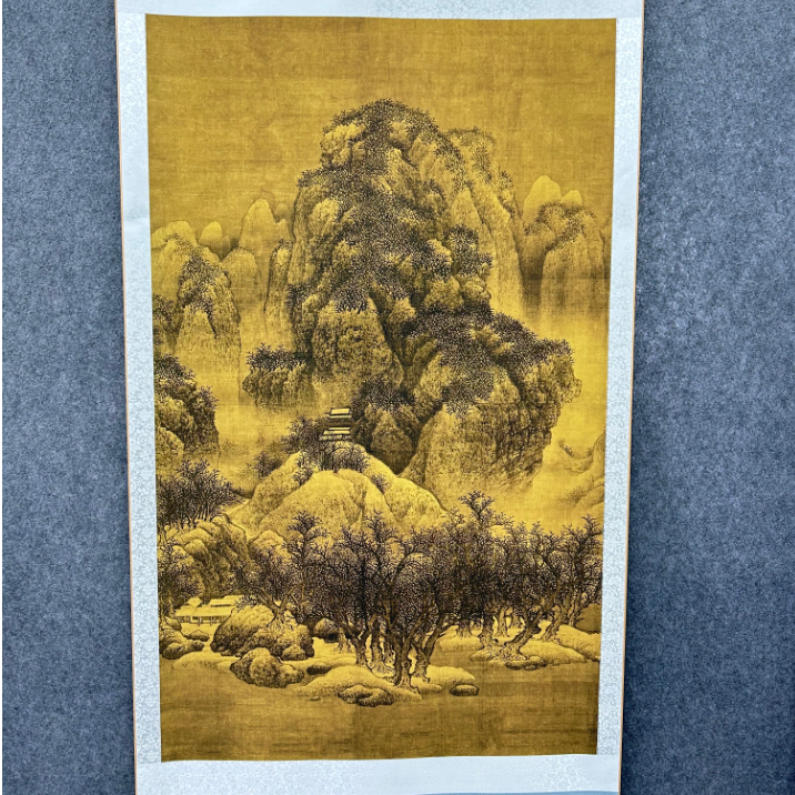 北宋 ·范宽 · 《雪景寒林图》200*96装饰画 微喷高清复刻