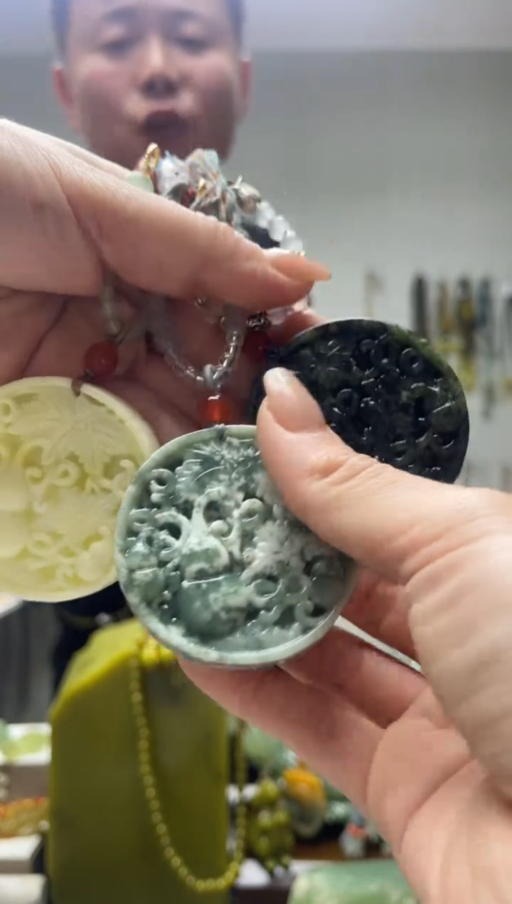 未镶嵌岫玉颈饰多样性发货 拍一发一