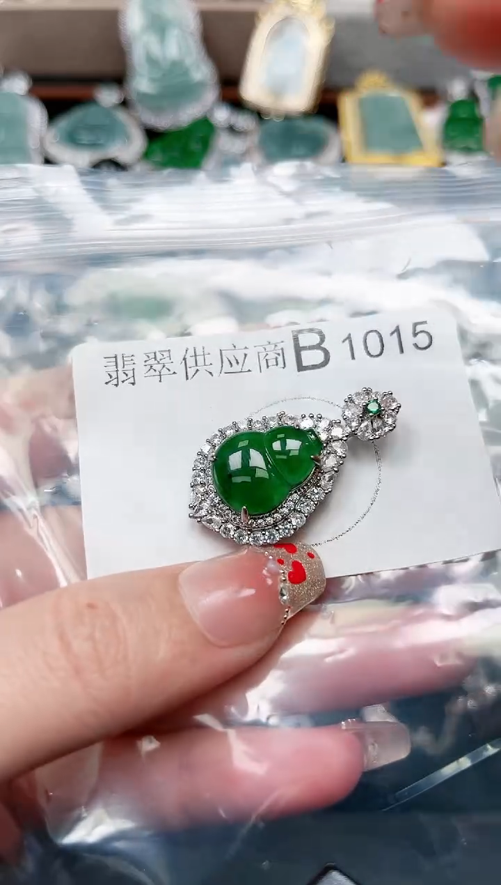 【闪购商品】翡翠颈饰未镶嵌1015赠皮绳